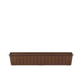 Truhlík plastový, dĺžka strany 100cm, AGRO, hnedý