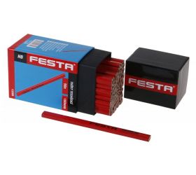 Ceruzka tesárska HB 18cm červený povrch