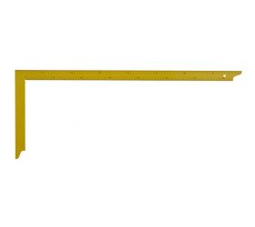 Uholník tesársky, 800x320mm, kovový, žltý