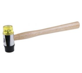Kladivo gumové 300g/30mm silikón, drevená násada