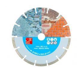Kotúč diamantový, priemer 180x22mm, SEGMENT