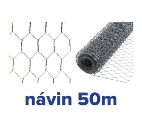 Pletivo šesťhranné HEX 13x13mm / 0,7x1000mm, 50m ZN chovateľské