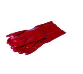 Rukavice máčané, PVC RAY 35 10", červené