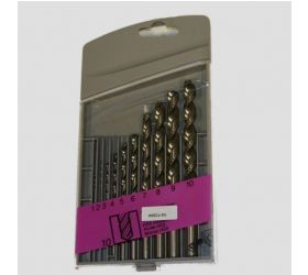 Vrták do kovu COB sada 10d /1-10 mm plast. EXTRA