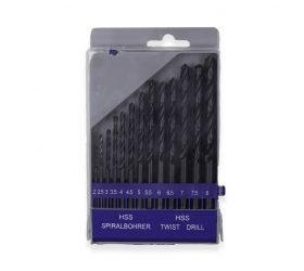 Vrták do kovu HSS sada 13d/2-8 mm plast BOX