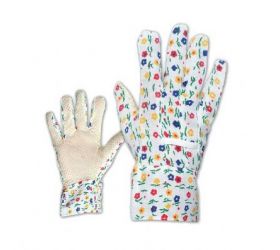 Rukavice poplastované, PVC bodky, bavlnené, AVOCET, č. 9