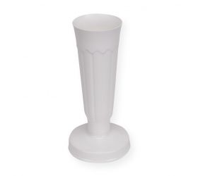 Váza so záťažou, výška 32cm, biela