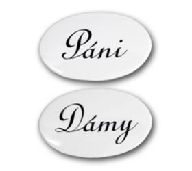 Označenie WC /dámy+páni/