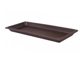 Plastová miska pod truhlík, 60cm, hnedá T1