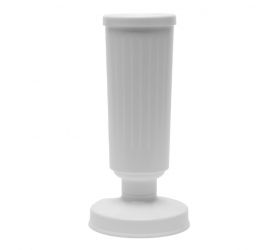 Váza na hrob 30cm biela so záťažou
