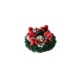 Adventný veniec, mix dekorov