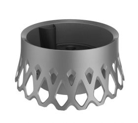 Plastový kvetináč na hrob ROSETA 30cm, samozavlažovací, strieborný