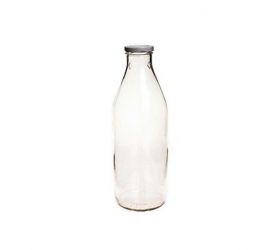 Fľaša na mlieko light 1L, bezfarebná, bez viečka, balená