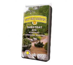 Substrát pre okrasné dreviny a hroby, 20l, NATURE GARDEN