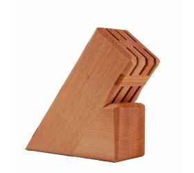 Stojan na nože drevo 18cm 6-nožový KLC