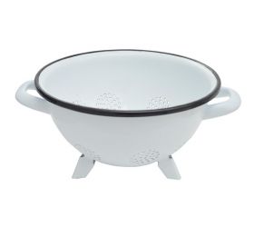 Cedník smaltovaný, priemer 20cm, stojatý