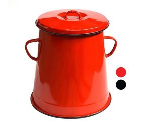 Nádoba na masť, objem 5L, smaltovaná, mix farieb