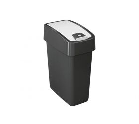 Kôš na odpad vyklápací, 10L, plastový, MAGNE flip, grafit