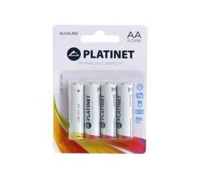 Jednorazová tužková batéria AA/LR06, monočlánok alkalický, 1,5V, blister 4ks PLATINET