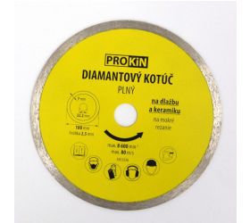 Kotúč diamantový, plný, priemer 180x22,23mm, PROKIN