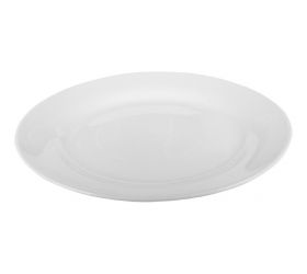 Tanier plytký biely, priemer 23cm 