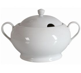 Misa na polievku porcelánová, objem 2,6L, okrúhla, biela