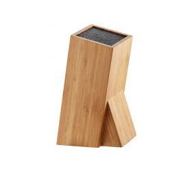 Stojan na nože Bambus štetiny štvorec 10x10x26cm KLC