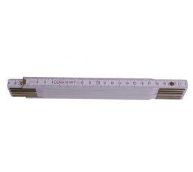 Meter 2m. skladací, PROFI, biely
