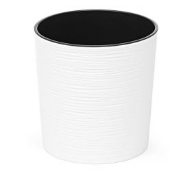 Kvetináč plastový,  priemer 19cm,  MALWA DLUTO, biely