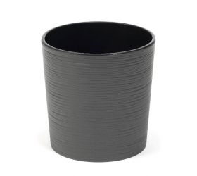 Kvetináč plastový, priemer 19cm, MALWA DLUTO, grafitový