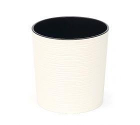 Kvetináč plastový, priemer 19cm, MALWA DLUTO, krémový