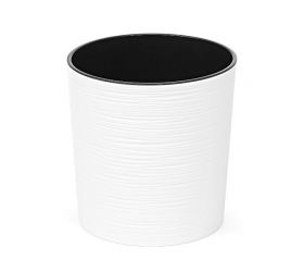 Kvetináč plastový, priemer 25cm, MALWA DLUTO, biely