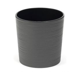 Kvetináč plastový, priemer 250mm, Malwa, DLUTO, grafit, výška 260mm