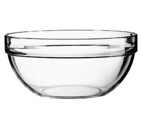 Miska na guláš, sklenená, priemer 17cm, číra