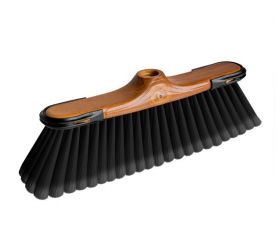 Metla GRAND 34cm, bez násady, drevená, s ochranou rohov