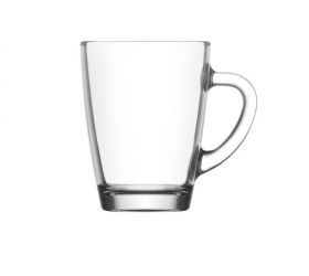 Hrnček na čaj, kávu, sklenený, 250ml, VEGA LAV, sada 6ks