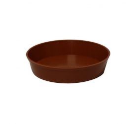 Plastová miska pod kvetináč, priemer 10cm, terakota, K25 