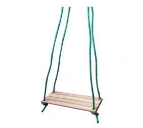 Hojdačka detská jednoduchá drevo natur, 40x15cm, dlžka 135cm