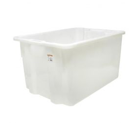 Box prepravný, objem 65L, biely, plastový