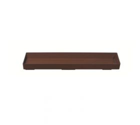 Miska pod truhlík 44 cm, plastová, hnedá