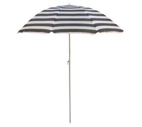 Slnečník 180cm, bielo-zelené pásy