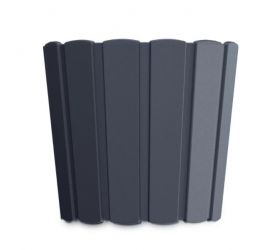 Kvetináč plastový, priemer 28,5cm, BOARDEE BASIC, antracit