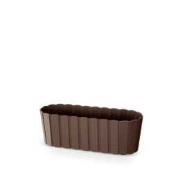 Truhlík plastový, hnedý, dĺžka strany 38,3cm, BOARDEE CASE, hnedý