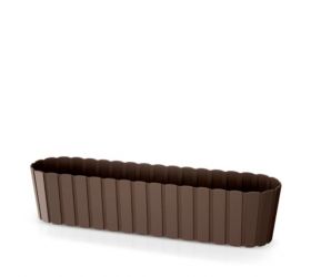 Truhlík plastový, hnedý, dĺžka strany 58,7cm, BOARDEE CASE, hnedý