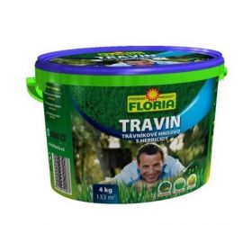 Hnojivo na trávu, FLORIA TRAVIN 4kg, proti burine