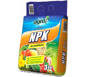 Hnojivo so zeolitom, univerzálne, 3kg, NPK, AGRO