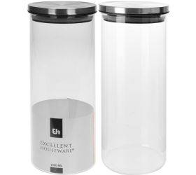 Dóza sklo 1400ml s plastová vrchnákom s tesnením