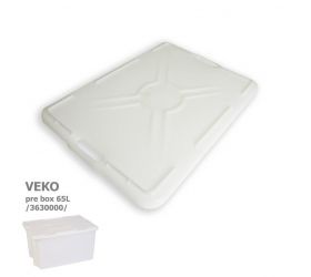 Veko na box prepravný, 65L, biely (3630000), plastové