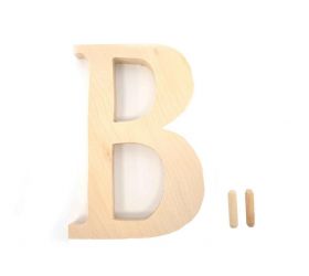 Čislo dom. drevené pismeno "B"