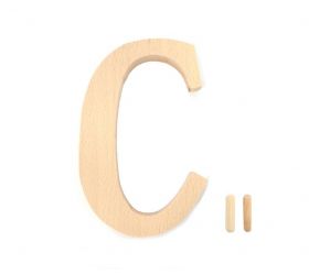 Čislo dom. drevené pismeno "C"